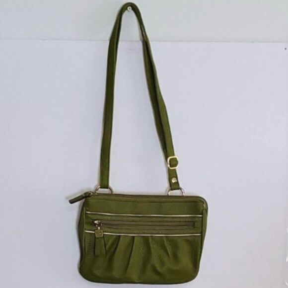 A Relic Crossbody Purse Olive Green Organizer Cottage Core Retro Adjustable - Picture 1 of 13